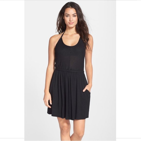 NWT Robin Piccone Pleat Yolanda Cover-Up‎ Dress in Black [SIZE Medium ] - Picture 5 of 6